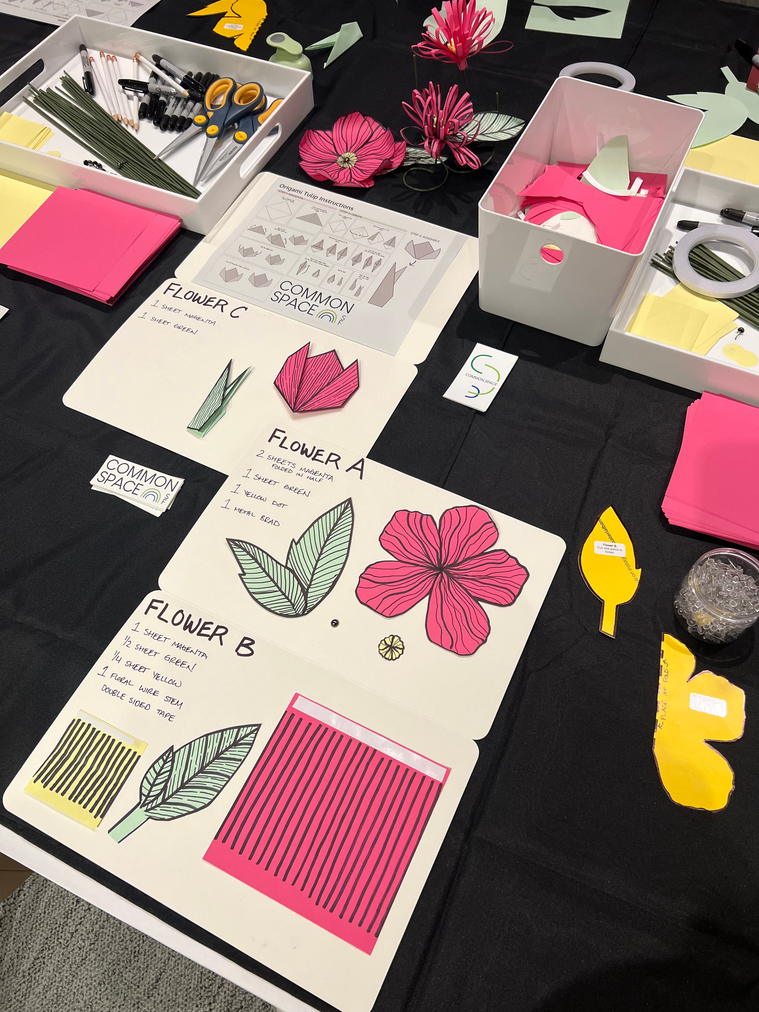 Corporate Workshops - Paper Flower Making + More