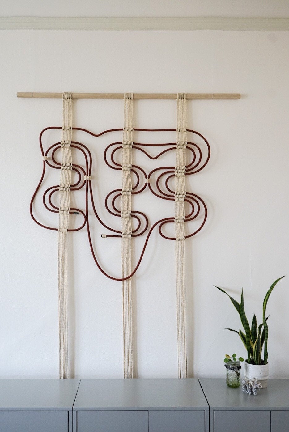 Reclaimed Climbing Rope Wall Hanging – Common Space