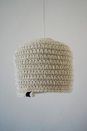 Open image in slideshow, Pendant Shade - Cotton Sash Crocheted with Cotton Twine
