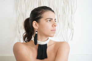 Open image in slideshow, Cotton Choker with Tassel
