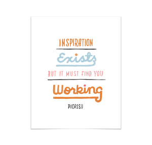 Open image in slideshow, Picasso Quote Art Print

